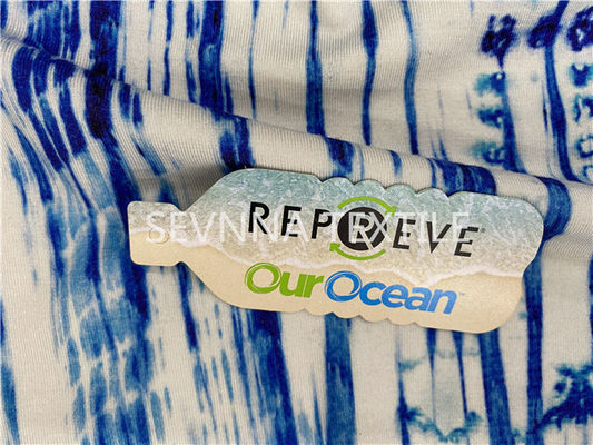 注文のデジタルによって印刷される新しく青いActivewearのニットの生地によってリサイクルされる紫外線は保護する
