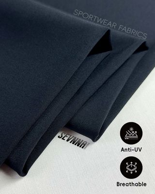 幅150cmのカスタマイズ可能なスポーツブラ生地、リサイクルナイロン・スパンデックス混紡、アクティブウェア用