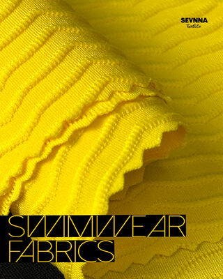 85% リサイクルポリエステル + 15% スパンデックス, 125cm 幅,水着の高耐久性