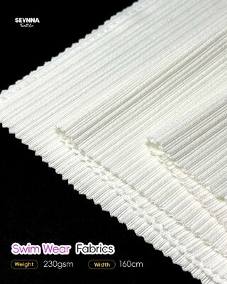 ジャカードスタイルのリサイクルポリエステルダブルニット生地、幅160cm、環境に配慮した衣料品向け