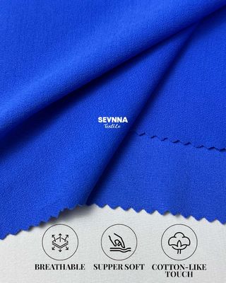 270gm ダブル ニット 素材 詳細 93% リサイクル ナイロン 7% スパンデックス 持続可能で快適な服