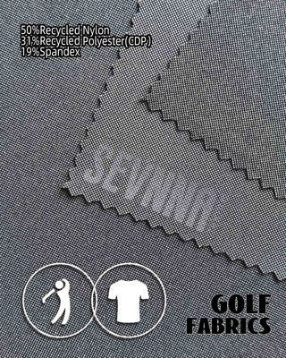 二重編織布 220gm 50% リサイクルナイロン 31% リサイクルポリエステル 19% スパンデックス