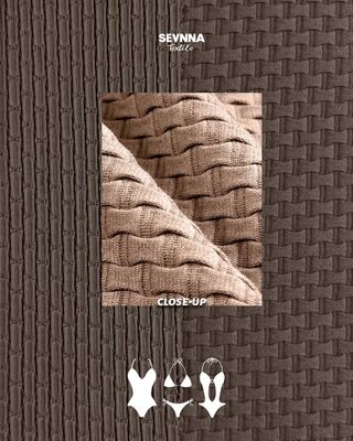 105cm リサイクルナイロン スパンデックス ダブルニット生地 360gsm