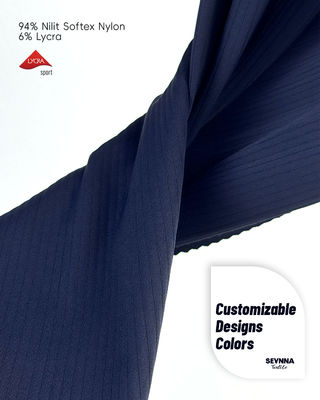 ストレッチライクラ生地 94% ナイロン 6% ライクラ 240gsm 速乾