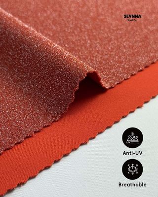 230gm 重量 復旧ナイロンと金属仕上げで夏と秋のための二重編み布