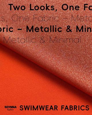 230gm 重量 復旧ナイロンと金属仕上げで夏と秋のための二重編み布