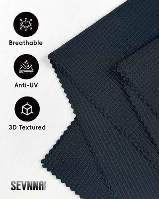 幅160cm UVカット50+ ランニング用生地 リサイクルポリエステル使用 高機能アクティブウェア向け