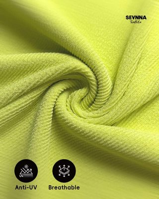 180cm幅、285gsm重量、93%リサイクルポリエステル+7%スパンデックス配合のプレミアムスポーツブラ生地。高性能ジムブラ素材。