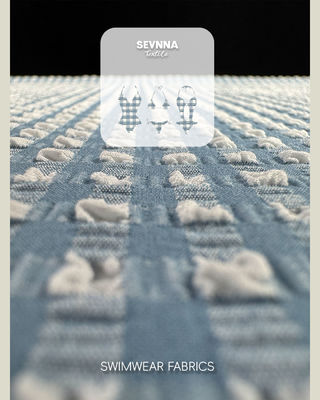 プレミアムテクスチャーのスイミングファブリック 幅115cm,重さ170gm,スタイリッシュなテクスチャーのスイミングウェア