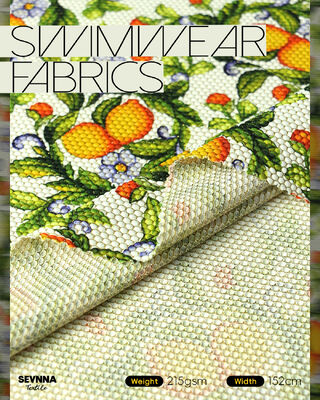 215gsm 幅152cm エコフレンドリー水着生地、リサイクルナイロン使用、サステナブル水着向け