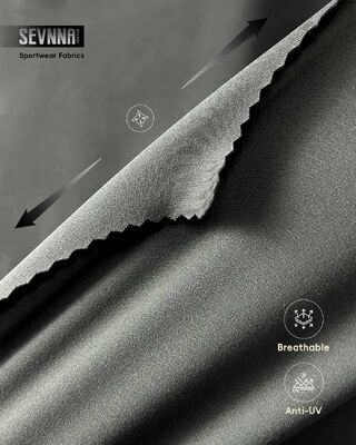 スポーツウェアやカジュアルなアスレチックウェアに適した、優れた快適性、伸縮性、吸湿性を実現するために作られたランニングファブリック