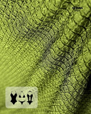 285gm クロール耐性 迅速乾燥 持続可能な環境に優しい水着のためのリサイクル水着布