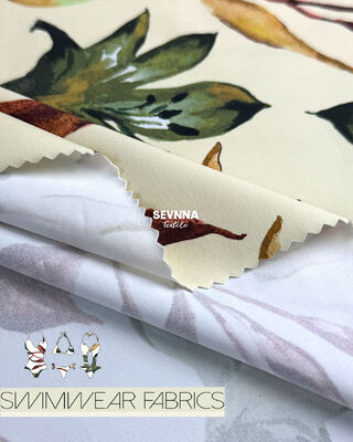 86% ナイロン 14% スパンデックス リサイクル 浴衣 織物 205gm ユニセックス 環境に優しい浴衣コレクションのための持続可能な浴衣素材