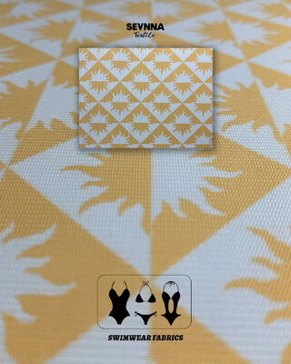 260gsm 高塩素耐性 UPF 50+ テクスチャードスイムファブリック（耐久性のある水着用）