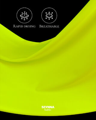 UPF 50+の日焼け止め、4方向ストレッチ、防臭テクノロジーを備えた高性能ランニングファブリック（アスレチックウェア用）