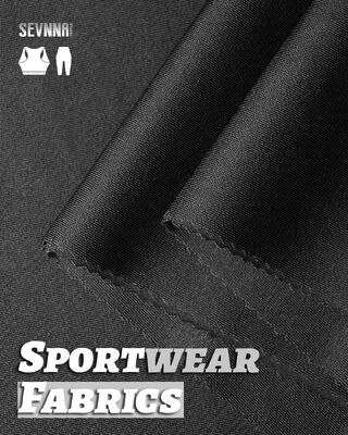 機能性ファブリック、190gsm重量、163cm幅、55%リサイクルポリエステルSD + 44%SORONA組成のパフォーマンステキスタイル