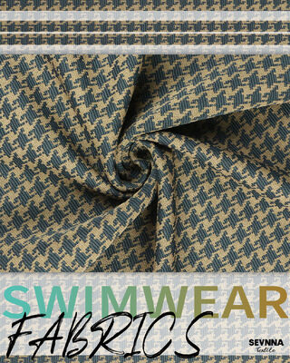 高性能水着用の370gmの重さと135cmの幅のテクスチャ付き水着