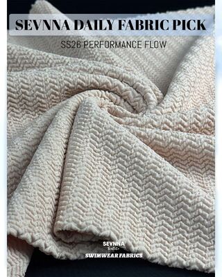 環境に優しい伸縮性のある水着生地 幅130cm 厚さ250gsm サステナブル水着用