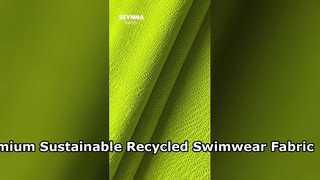 プレミアムリサイクル水着生地の持続可能な品質
